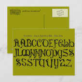 Alfabet Briefkaart (Voorkant / Achterkant)
