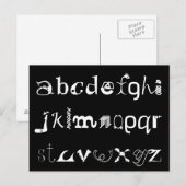 Alfabet Briefkaart (Voorkant / Achterkant)