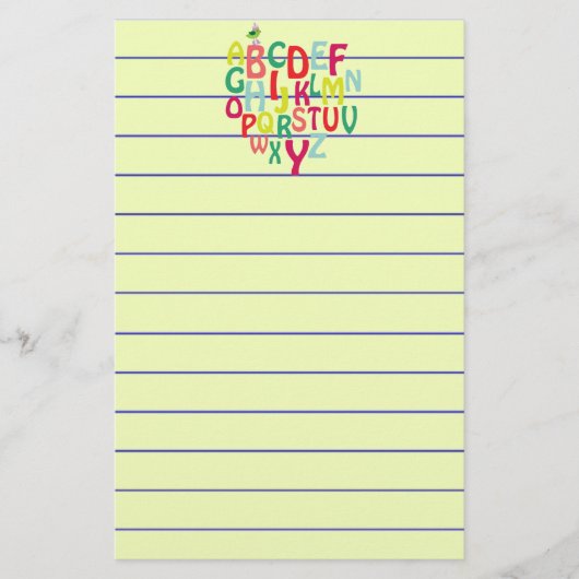 Alfabet Briefpapier (Voorkant)