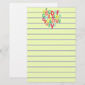Alfabet Briefpapier (Voorkant / Achterkant)