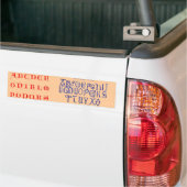Alfabet Bumpersticker (Op Truck)