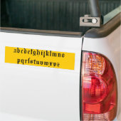 Alfabet Bumpersticker (Op Truck)