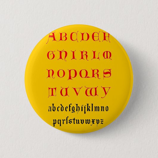 Alfabet Button (Voorkant)