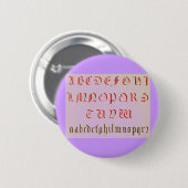 Alfabet Button (Voorkant /achterkant)