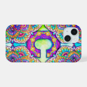 Alfabet C mandala iPhone 15 Case (Achterkant horizontaal)