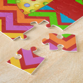 Alfabet C voor clown puzzel met geschenkdoos (Zijkant)