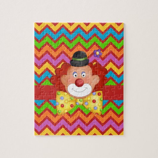 Alfabet C voor clown puzzel met geschenkdoos (Verticaal)