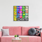 Alfabet Canvas Afdruk (Insitu (Woonkamer))