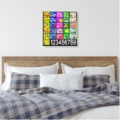Alfabet Canvas Afdruk (Insitu (Slaapkamer))