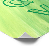 Alfabet Chart for Adults, Green Upper Hoesje Poster (Hoek)