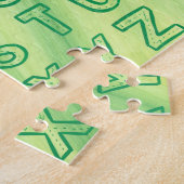 Alfabet Chart Upper Hoesje Letters Puzzle Green Legpuzzel (Zijkant)