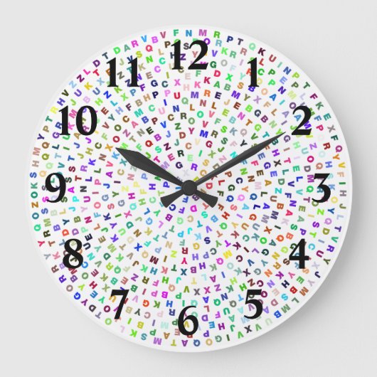 Alfabet Cirkel Grote Klok (Voorkant)