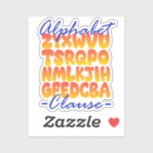 Alfabet Clausule in Cobol Programmeren Sticker (Vel)