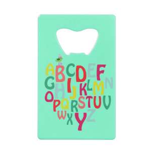 Alfabet Creditcard Fles Open Creditkaart Flessenopener