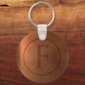 alfabet cuir lettre F Sleutelhanger (Voorkant)