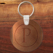 alfabet cuir lettre P Sleutelhanger (Voorkant)
