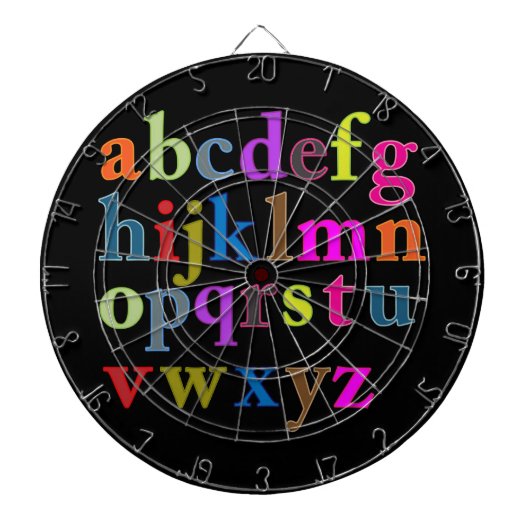 Alfabet Dartbord (Voorkant)