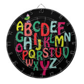 Alfabet Dartbord (Voorkant)