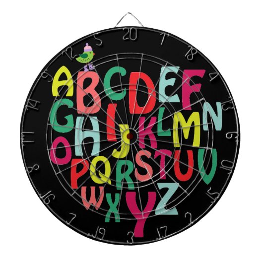 Alfabet Dartbord (Voorkant)