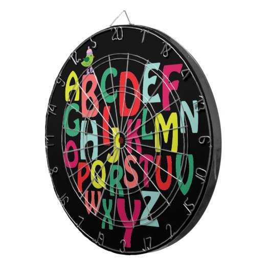 Alfabet Dartbord (Voorkant Rechts)