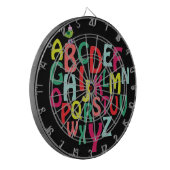 Alfabet Dartbord (Voorkant Links)