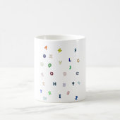 Alfabet design cup koffiemok (Center)
