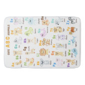 Alfabet Dier ABC Leuke dieren Badmat (Voorkant)