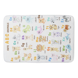 Alfabet Dier ABC Leuke dieren Badmat