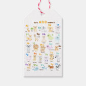 Alfabet Dier ABC Leuke dieren Cadeaulabel (Voorkant)