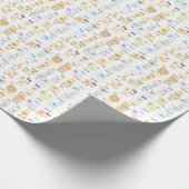 Alfabet Dier ABC Leuke dieren Cadeaupapier (Hoek)