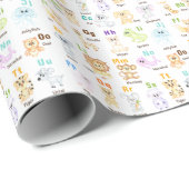 Alfabet Dier ABC Leuke dieren Cadeaupapier (Rol Hoek)