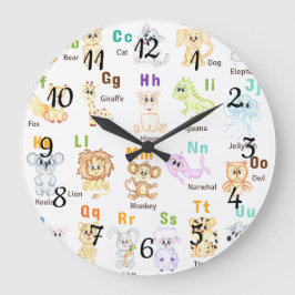 Alfabet Dier ABC Leuke dieren Grote Klok