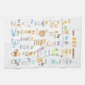 Alfabet Dier ABC Leuke dieren Theedoek (Horizontaal)