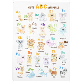 Alfabet Dier ABC Schattige dieren  Klembord