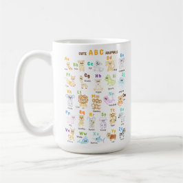 Alfabet Dier ABC Schattige dieren Koffiemok