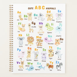 Alfabet Dier ABC Schattige dieren Planner