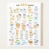 Alfabet Dier ABC Schattige dieren Planner (Achterkant)