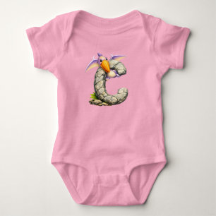 🦖💗 Alfabet Dino “C” Baby Jersey Bodysuit