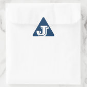 Alfabet door Janz Hoofdletter J Politiebox Blauw Sticker (Tas)