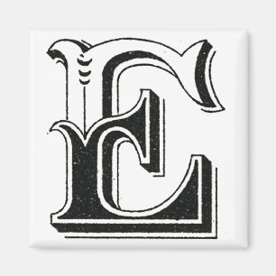 alfabet e, letter e, monogram e, letters e magneet