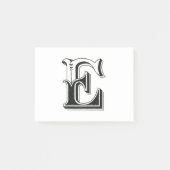 alfabet e, letter e, monogram e, letters e post-it® notes (Voorkant)