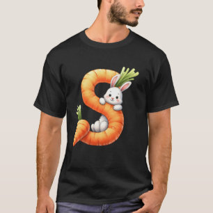 Alfabet eieren Pasen ABC's Wortel Letter S voor Ki T-shirt