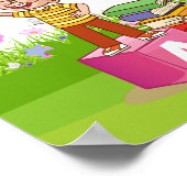 Alfabet en cijfers Educatief Poster (Hoek)