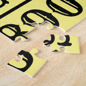 Alfabet en getallen design puzzel (Zijkant)