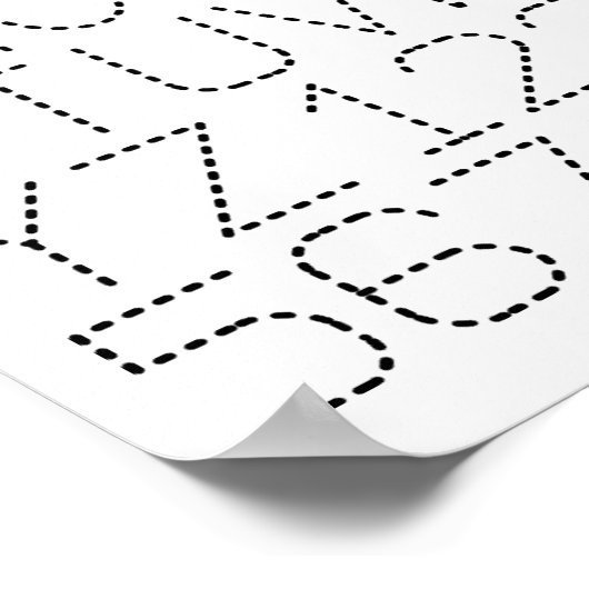 Alfabet en nummer Poster (Hoek)