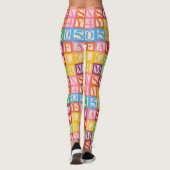 Alfabet en nummers leggings (Achterkant)