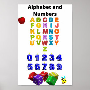 Alfabet  en Nummers poster