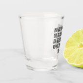 alfabet Engels lettertype Shot Glas (Links)