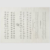  Alfabet Ephemera-ontkoppelpapier Tissuepapier (Voorkant)