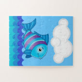 Alfabet F voor Stukken van het Raadsel van Vissen Legpuzzel (Horizontaal)